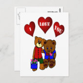 CARTE POSTALE JE T'AIME (Devant / Derrière)