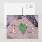 Carte Postale Je t'aime (Devant / Derrière)