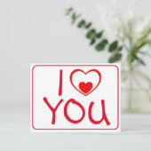 Carte Postale Je t'aime (Debout devant)