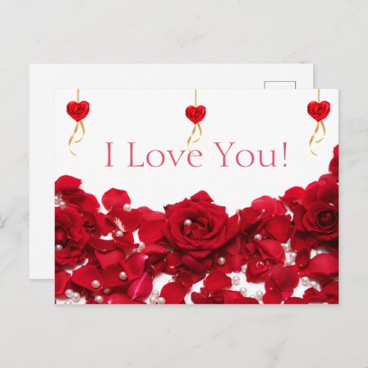 Carte Postale Je T'Aime (Devant / Derrière)