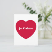CARTE POSTALE JE T'AIME (Debout devant)