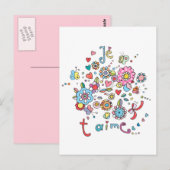 Carte Postale Je T'Aime (Devant / Derrière)