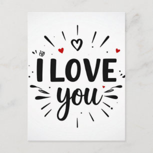 Carte Postale Je t'aime