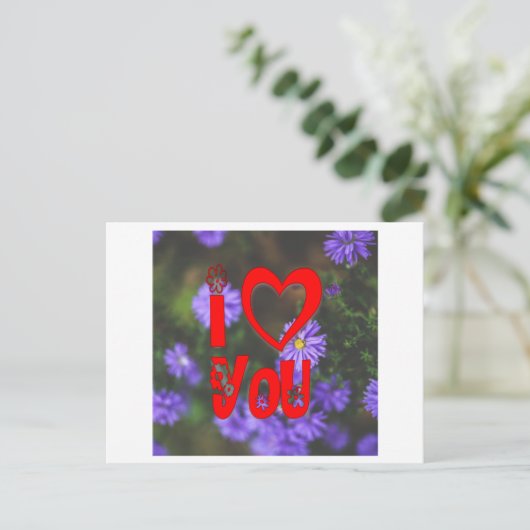 Carte Postale Je t'aime (Debout devant)