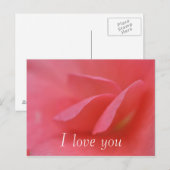 Carte Postale Je t'aime (Devant / Derrière)