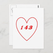 Carte Postale Je T'Aime (Devant / Derrière)