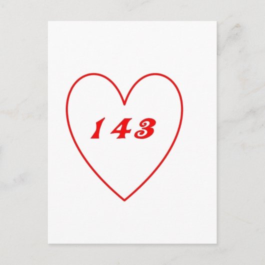 Carte Postale Je T'Aime (Devant)