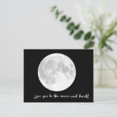 Carte Postale Je t'aime à la lune et au retour. SD - (Debout devant)