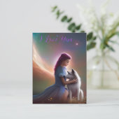 Carte Postale Je T'Aime ... AI Imaginaire Art Imprimer Wolfcub & (Debout devant)