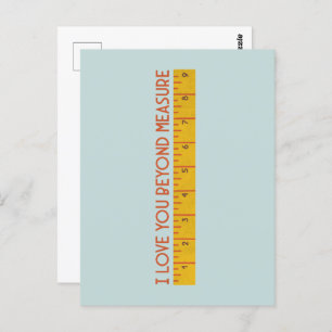 Carte Postale Je T'Aime Au-Delà De La Mesure