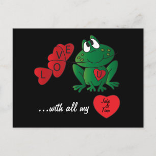Carte Postale Je t'aime avec tout mon coeur