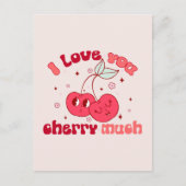 Carte Postale Je T'Aime Beaucoup Cherry (Devant)