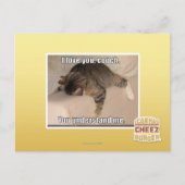 Carte Postale Je t'aime, canapé. (Devant)