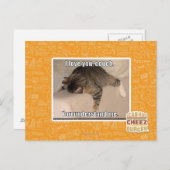 Carte Postale Je t'aime, canapé. (Devant / Derrière)