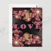 Carte Postale Je T'Aime Chérie (Devant / Derrière)