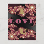 Carte Postale Je T'Aime Chérie (Devant)