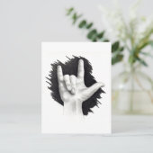 CARTE POSTALE JE T'AIME DANS L'ASL #2 (Debout devant)