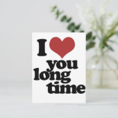 Carte Postale Je t'aime depuis longtemps (Debout devant)