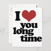 Carte Postale Je t'aime depuis longtemps (Devant / Derrière)