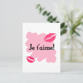 Carte Postale Je t'aime ! - Français Je vous aime (Debout devant)