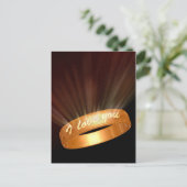 Carte Postale "Je t'aime" Golden Ring (Debout devant)