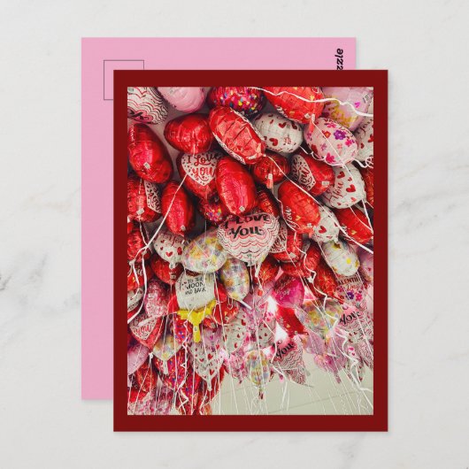 Carte Postale Je t'aime jusqu'à la lune et retour (Devant / Derrière)