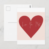 Carte Postale Je t'aime le plus (Devant / Derrière)
