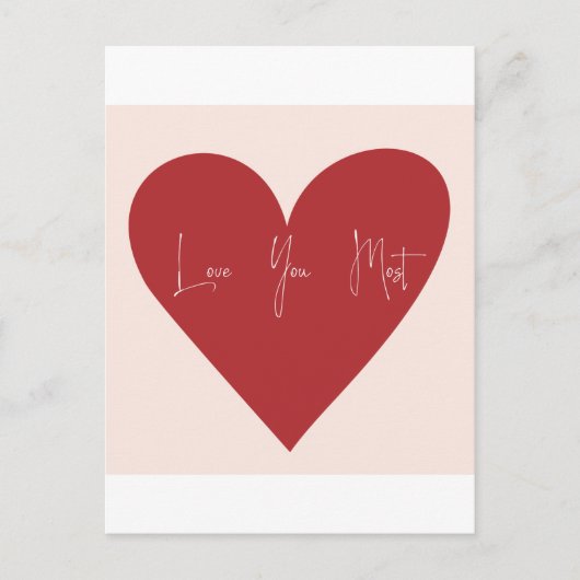 Carte Postale Je t'aime le plus (Devant)