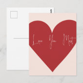 Carte postale "Je t'aime le plus" (Devant / Derrière)