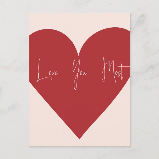 Carte postale "Je t'aime le plus" (Devant)