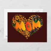 Carte Postale Je t'aime maman (Devant / Derrière)