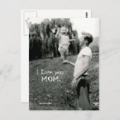 Carte Postale Je t'aime maman (Devant / Derrière)