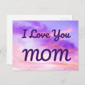 Carte postale Je t'aime MAMAN (Devant / Derrière)