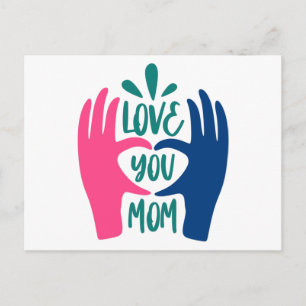 Carte Postale Je t'aime Maman