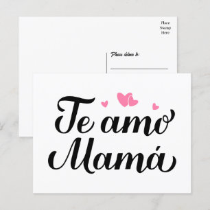 Carte Postale Je t'aime Maman Je t'aime Maman Fête des mères fra