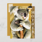Carte Postale Je t'aime, Mère_ (Devant / Derrière)