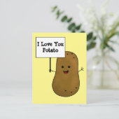 Carte Postale Je t'aime Patate (Debout devant)