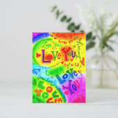 Carte Postale JE T'AIME Peindre (Debout devant)