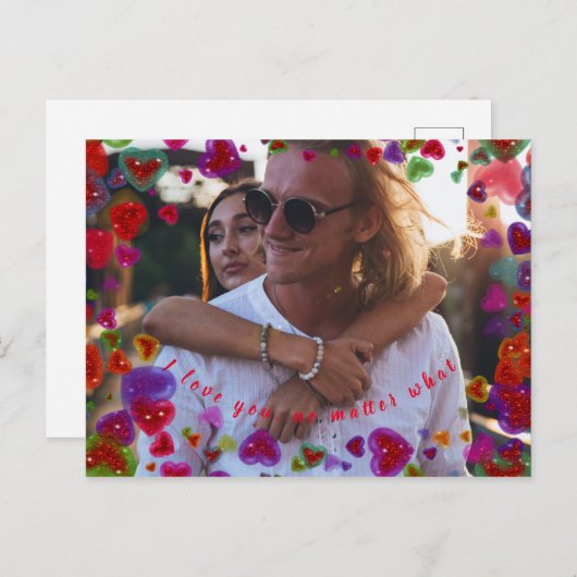 Carte Postale Je t'aime, peu importe 2 (Devant / Derrière)