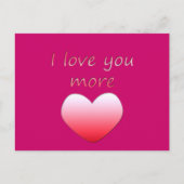 Carte Postale Je t'aime plus (Devant)