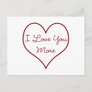 Carte Postale Je t'aime plus