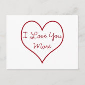 Carte Postale Je t'aime plus (Devant)