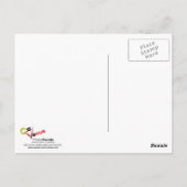 Carte Postale Je t'aime plus... | coeur rose (Dos)