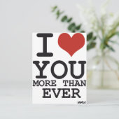 Carte Postale Je t'aime plus que jamais (Debout devant)