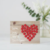 Carte Postale Je t'aime plus que la bière (Debout devant)