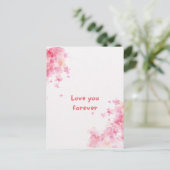 Carte postale "Je t'aime pour toujours" (Debout devant)