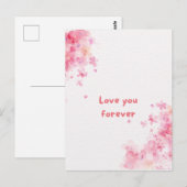 Carte postale "Je t'aime pour toujours" (Devant / Derrière)