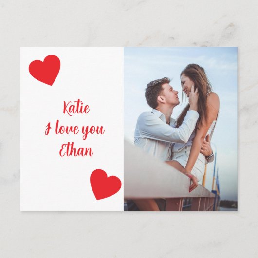 Carte Postale Je t'aime - Saint-Valentin (Devant)