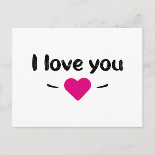 Carte Postale Je t'aime tasse