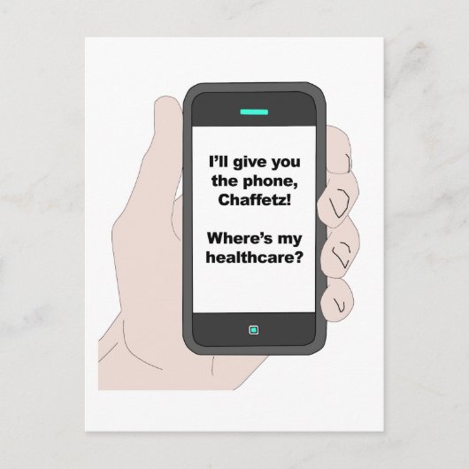 Carte Postale Je te donnerai le téléphone, où est mon système de (Devant)